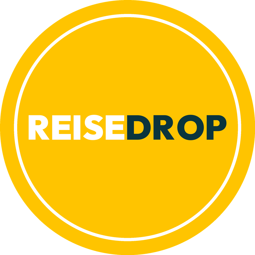 Reisedrop Rund-Logo mit Schriftzug