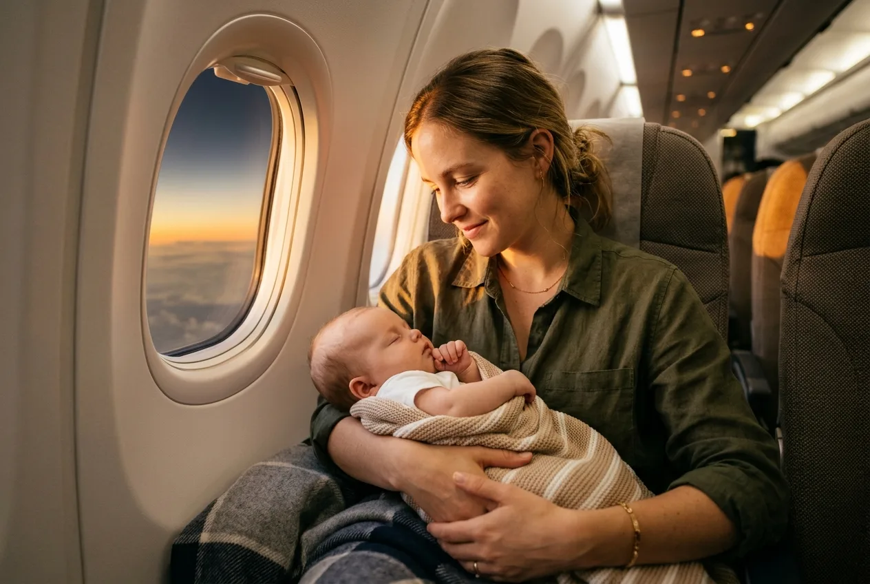 Fliegen mit Baby: Der entspannte Guide für den ersten Flug