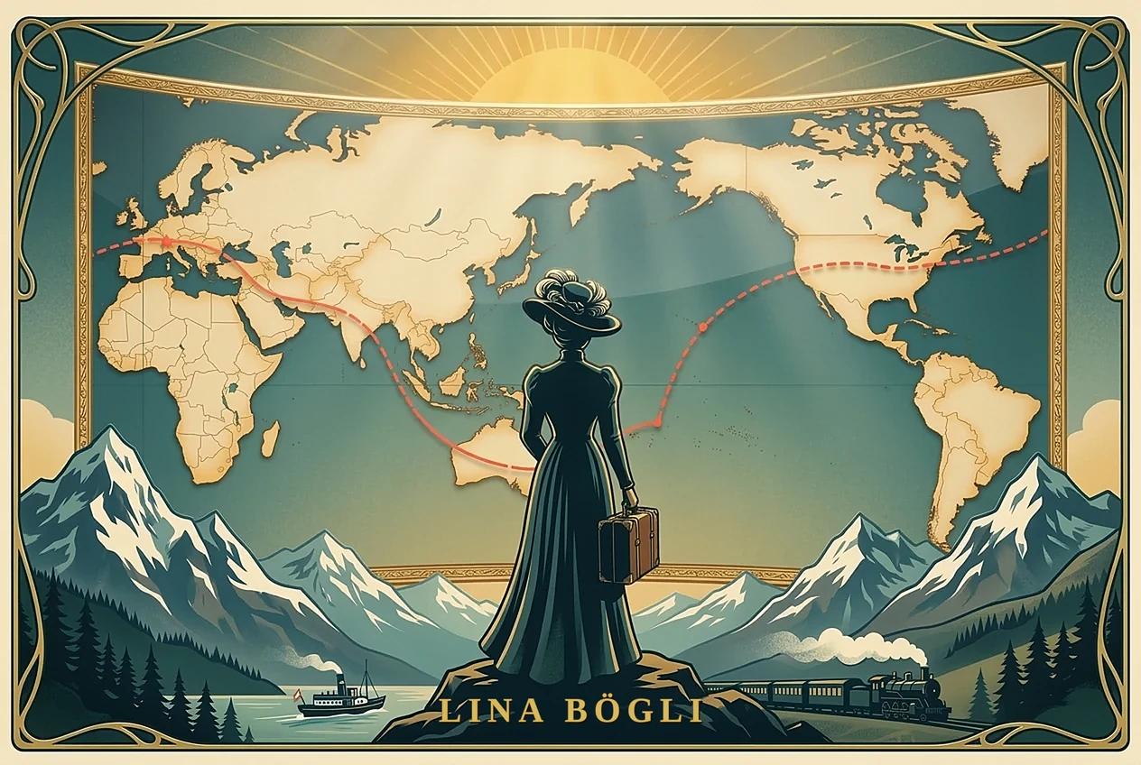 Lina Bögli – Jugendstil-Poster von Reisedrop